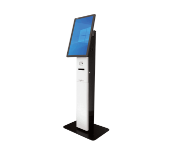 21” Floor Stand Kiosk with built-in Scanner