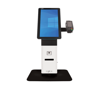 21” Desktop Kiosk with built-in scanner